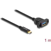 DeLOCK SuperSpeed USB 10 Gbps 1m zum Einbau schwar