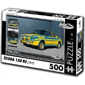 Retro-auta Puzzle Nr. 58 - ŠKODA 130 RS (1977) 500 Teile