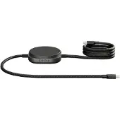 ZENS Pro 2 USB-C-Kabel mit kabellosem Ladegerät für Telefon / Earbuds - MagSafe und Qi2 - Schwarz