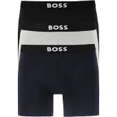 BOSS für Herren. 50544272 3er-Set graue Boxershorts aus Stretch-Baumwolle (5XL), Heimtextilien