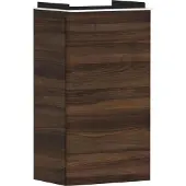 Hansgrohe Xelu Q Waschtischunterschrank, 340x245 für Handwaschbecken, eine Tür, Türanschlag rechts, 54018700, Farbe: Möbel Nussbaum Dunkel/Griff Mattweiß