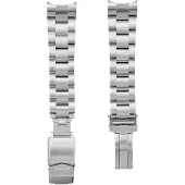 Bobroff Uhrenarmband 21 mm aus Edelstahl für Herren, Modellcode BFST mit Druckschließe