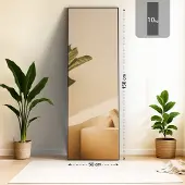 CLP Spiegel Benicia schwarz-matt/150x50 cm