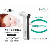 Evolu Infrared präzises Infrarot Fieber-Thermometer kontaktlos, 3 in 1 für Stirn, Ohr und Umgebung St Thermometer