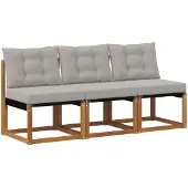 vidaXL 3 Stück Outdoor Mittelsofa