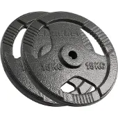 Rebel Gusseisen Gewichtssatz 2x15kg 30kg Loch 31mm Scheibe mit Griffen