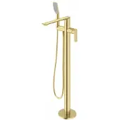 TRIZERATOP Freistehende Wannenarmatur mit V-BOX, gebürstetes Gold