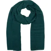 StyleBREAKER Schal "Gekreppter Unifarbener Schal", Damen, grün (dunkelgrün), Obermaterial: 50% Viskose CV. 50% Baumwolle CO., Modisch, Modetücher Schal