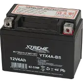 Xtreme Wartungsfreie -Gel-Motorradbatterie 12 V 4 Ah rechts 82-330#