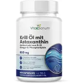 VitaSanum Krill Öl mit Astaxanthin 60 St Kapseln