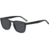 HUGO BOSS Hugo HG 1306/S Herren-Sonnenbrille Vollrand Quadratisch Kunststoff-Gestell, grau
