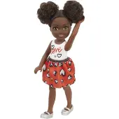 Mattel GXT35 Chelsea Puppe mit Herz-Motiv
