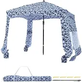 Vevor Strand-Cabana 183 x 183 cm Strandüberdachung mit Seitenwand