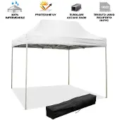 Divina Garden Faltpavillon 3 x 2 weiß mit wasserdichtem PVC überzogen