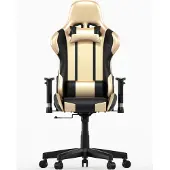 Vdd Spielestuhl Goldgamer Deluxe - Schreibtischstuhl - Gaming Stuhl - Gold Schwarz