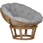 MiaMöbel Sessel 'Papasan' Honig, Ø 80 cm