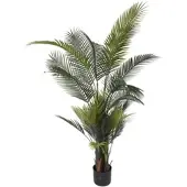 Wellhome - Künstliche Palme mit 34 Blättern im Topf 110x100x160cm