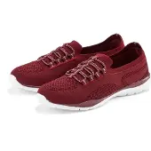 LASCANA Sneaker Slipper, Halbschuh, Slip-On-Sneaker, bordeaux Größe 35
