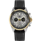 Jacques Lemans 1-2117ZL Herrenuhr Chronograph Liverpool Schwarz/Grau