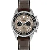 Jacques Lemans Chronographen Liverpool Brown Leather