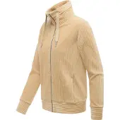 Ragwear Sweatjacke "Ronette Cordy" Zip-Jacke aus weichem Kord und hohem Kragen