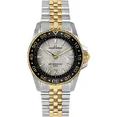 Jacques Lemans Armbanduhr Date Liverpool Diver Silver/Gold