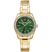 DKNY Damenuhr Quarzuhr gold / grün onesize Damen 30 DK1L107M0045, DK1L107M0065