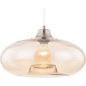 Home24 Pendelleuchte - Sicherheitsglas / Eisen - 1-flammig