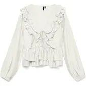 Vero Moda Langarmbluse in Snow White | Gr.: M
