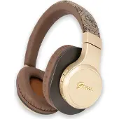 GUESS Bluetooth 5.3 Wireless Headset Kopfhörer On Ear 4G Script Metal Braun