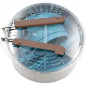 Laken Edelstahl Batterie Für 1 Person 1.6l 16 Cm Durchsichtig Durchsichtig One Size