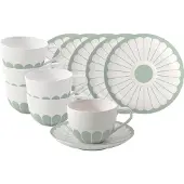 Villeroy & Boch Fleur Couleur Cappuccinotassen mit Untertassen