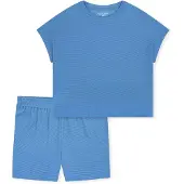 Schiesser Damen Pyjama Casual FeelSchlafanzug, Pyjama Set, Nachtwäsche