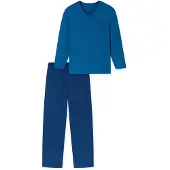 Schiesser Herren Pyjama Comfort EssentialsSchlafanzug, Pyjama Set, Nachtwäsche