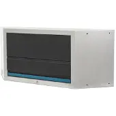 HBM Deluxe Oberschrankecke mit Gasdruckfedern für Werkstattausrüstung schwarz blau