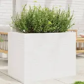 vidaXL Möbel Pflanzkübel Weiß 90x60x68,5 cm Massivholz Kiefer - Beete 3282500