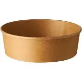 Papstar Einweg Salatschalen pure, 500 ml, Ø 150 x H 46 mm, 50 Stk., biologisch abbaubar, nachwachsende Rohstoffe, PLA-Beschichtung, braun