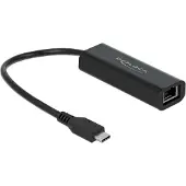 DeLOCK Adapter USB Type-C Stecker zu 2,5 Gigabit LAN