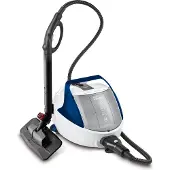 Polti Pro 100 Eco Power, Zylinder-Dampfreiniger, Schwarz, Blau, Weiß, Tasten, Drehregler, Teleskopisch, Aluminium, 1900 W