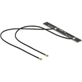 DeLOCK WLAN Twin Antenna 2 x MHF IV 802.11 ac/a/h/b/g/n 5 dBi 150 mm PCB internal self adhesive - Antenne