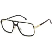 Carrera 1143 59/16/145 Brille Schwarz Gold Metallrahmen HERREN 1143