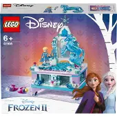 LEGO 41168 Disney Frozen Die Eiskönigin 2 Elsas Schmuckkästchen für Kinder ab 6 Jahre mit Elsa & Nokk Mini-Puppen, Schublade, Spiegel & Drehscheibe