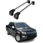 Omtec 7535913 Dachreling Dachträger Aluminium für VW Amarok Pickup (2HA, 2HB, S1B, S6B, S7A, S7B)