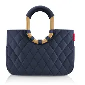 Reisenthel loopshopper M frame rhombus midnight gold