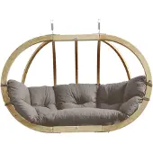 Amazonas Mehrpersonen Hängesessel Globo Royal Chair Taupe inkl. Sitzkissen und zwei Spiralfedern