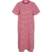 Noisy May Kleid "Ember" in Rot/ Weiß - XS