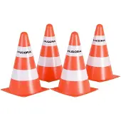 Hudora Pylone (orange/weiß, 4 Stück)