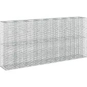 vidaXL Gabionen-Hochbeet 4 stk. 330 x 50 x 150 cm Verzinkter Stahl