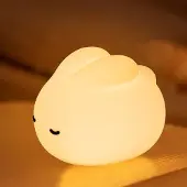 Welikera Nachtlicht Nachtlicht Baby Silikon,Touch LED Lampe,3000K,3 Dimmbar&Zeitschaltuhr