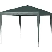 Welikera Pavillon 2,7x2,7m, Schnellaufbau mit Klicksystem, rostfreies Gestell, Dunkelgrün